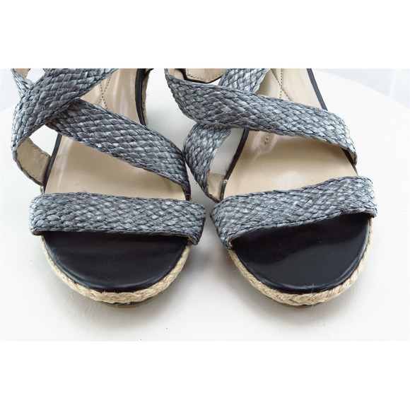 Naturalizer Women Sz 8.5 M Gray Synthetic Shoes 1001721 Wedge - Picture 2 of 8